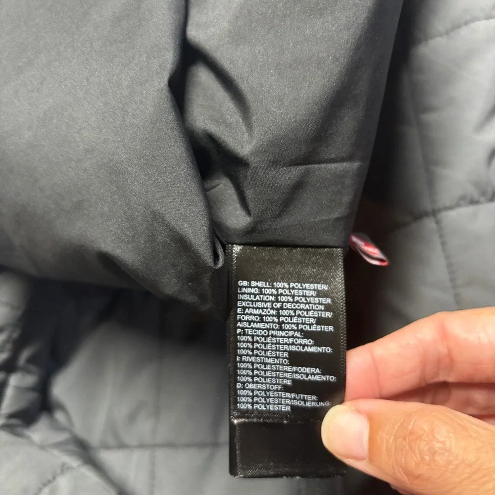 The North Face Jacket Mens S Junction Gray Primaloft Quilted NF0A33RO EUC